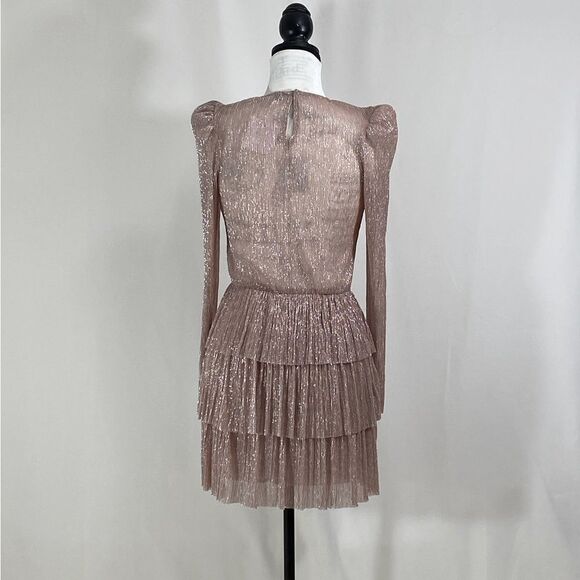Sabina Musayev Monique Metallic Minidress size S - Picture 5 of 9